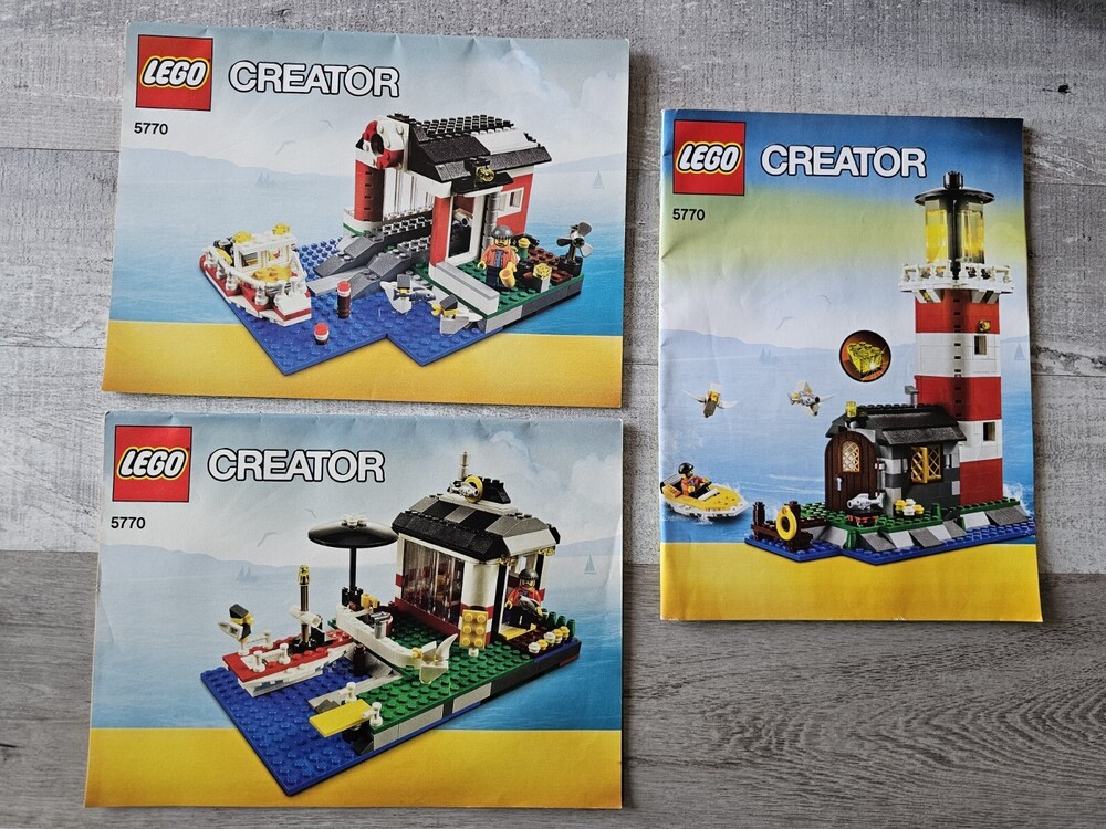 LEGO CREATOR Set 5770 Lighthouse Island, Instructions ONLY, All 3 Manuals